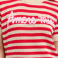 Amore Striped Sweater - Red