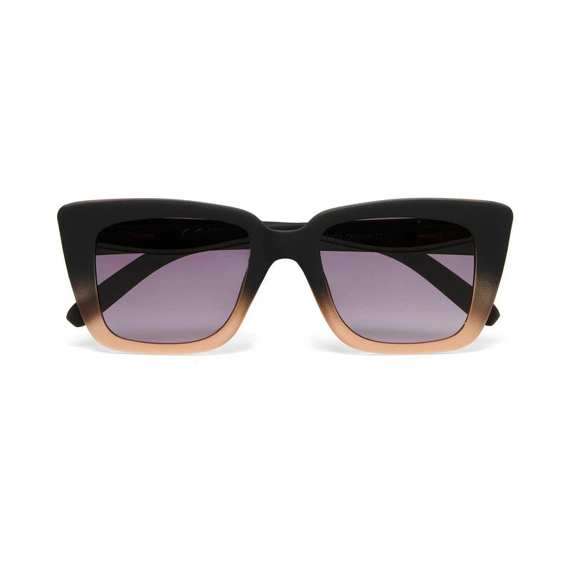 Elba Sunglasses - Black & Shaded Rose Frame
