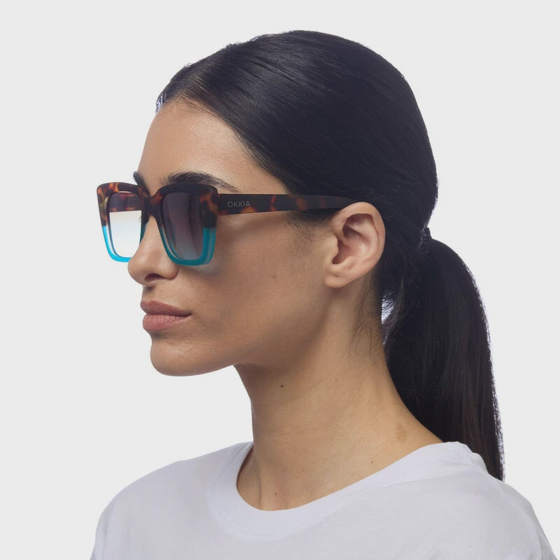 Elba Sunglasses - Havana Blue