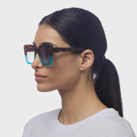 Elba Sunglasses - Havana Blue