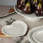 Melamine Pearl Heart Plate 20cm
