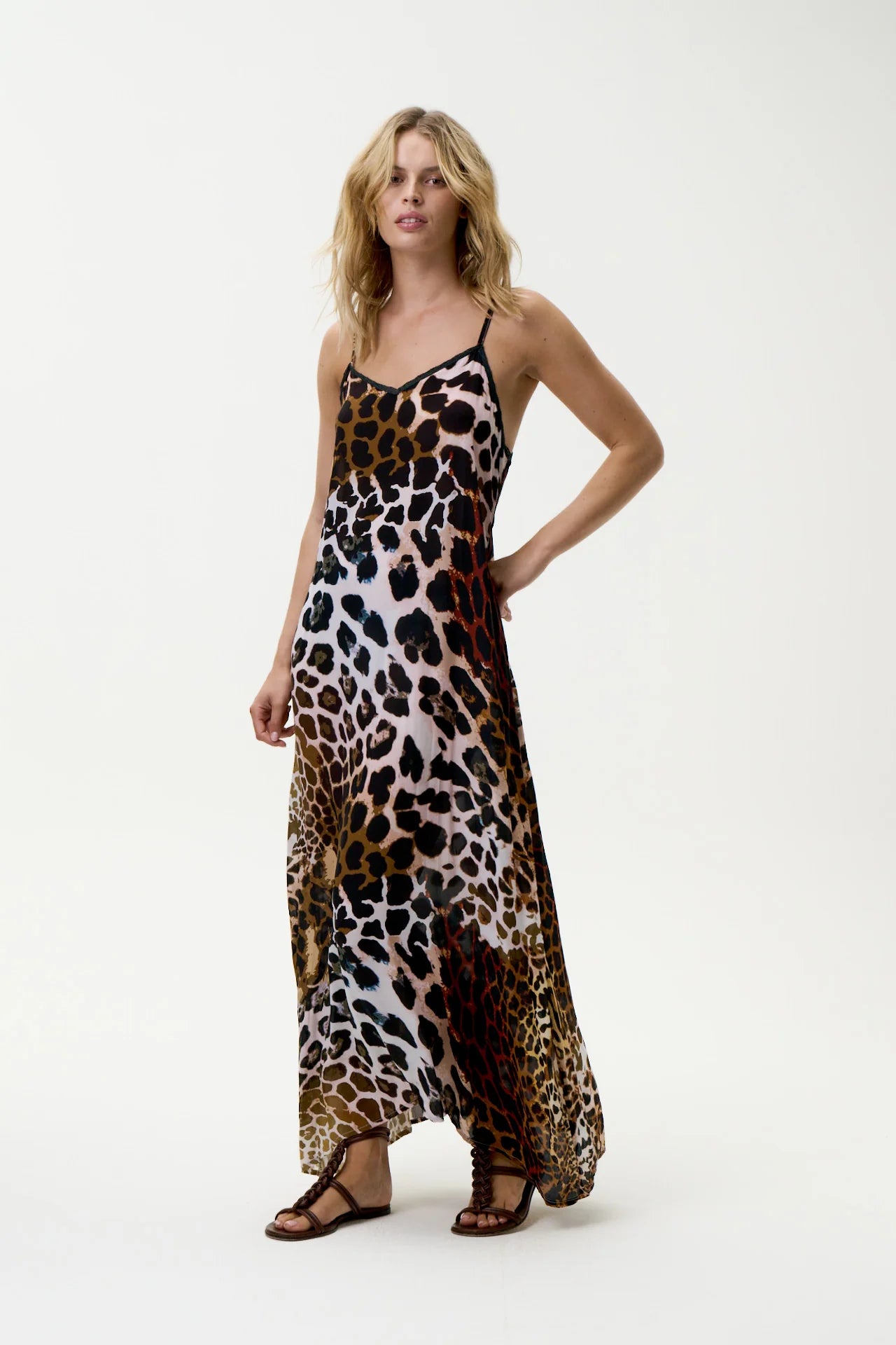 Antoinette Slip Leopard Dress