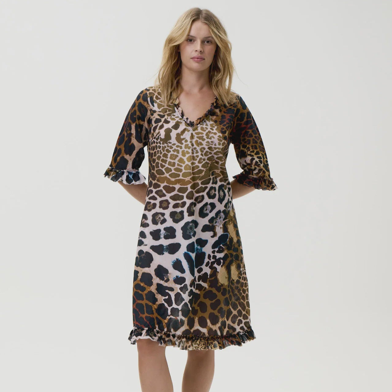 Middy Indi-Lipari-Cotton-Leopard Dress