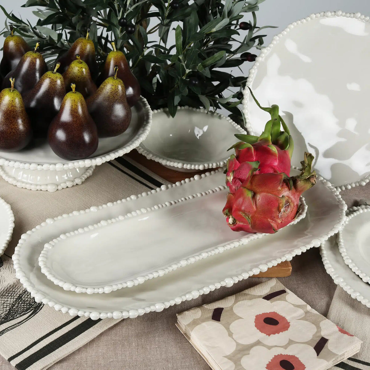 Melamine Pearl Platter 45cm