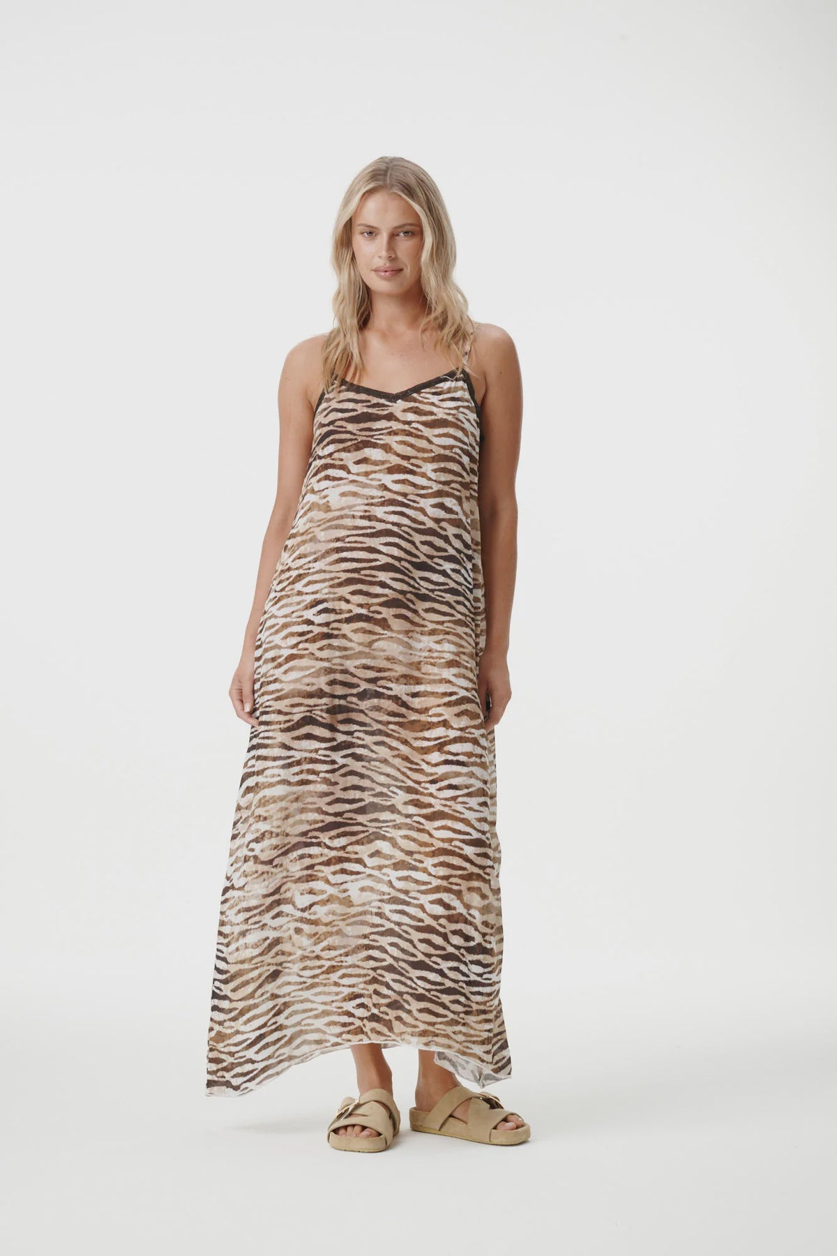 Antoinette Slip-Lipari-Viscose-Savanna- Dress