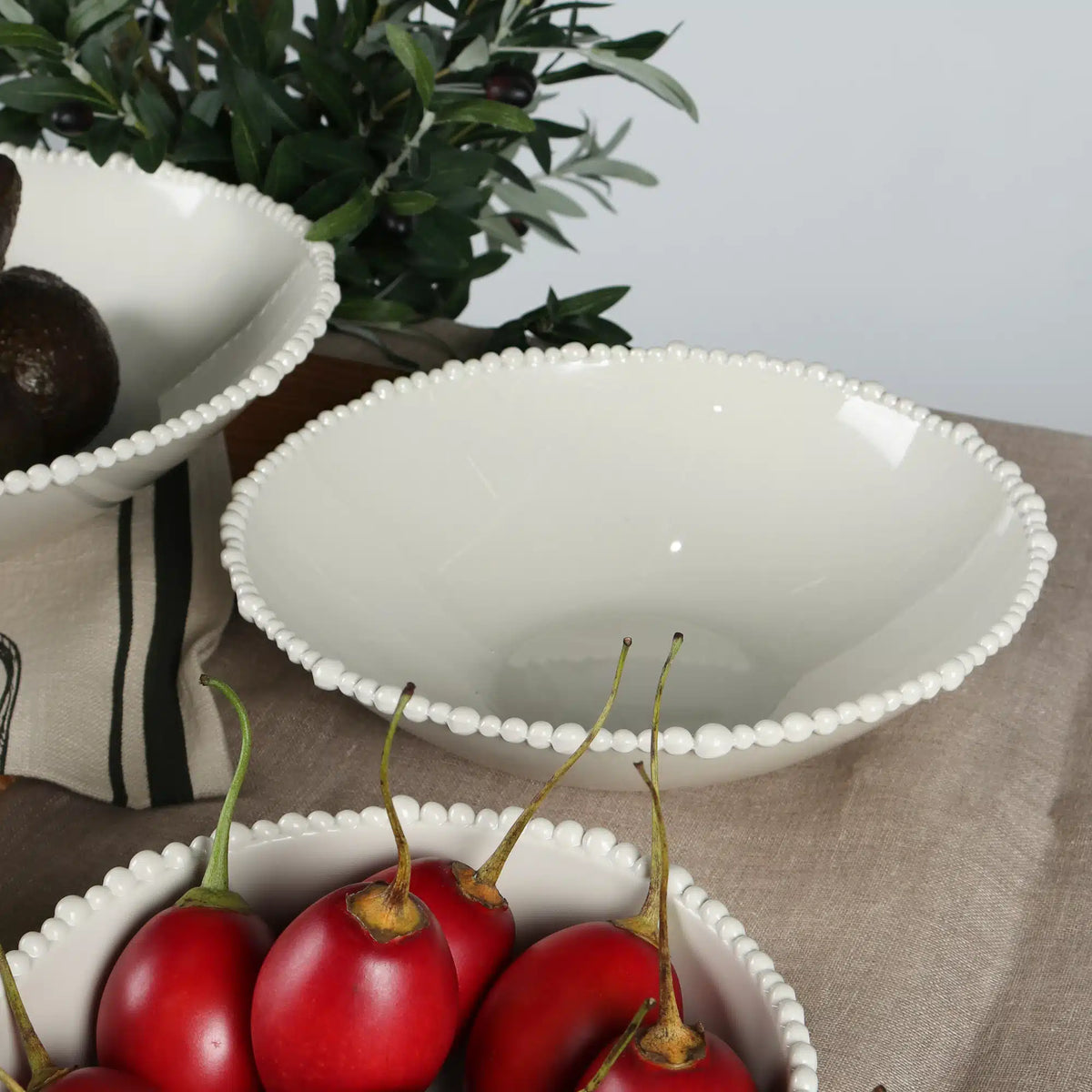 Melamine Pearl Tapered Bowl 38cm