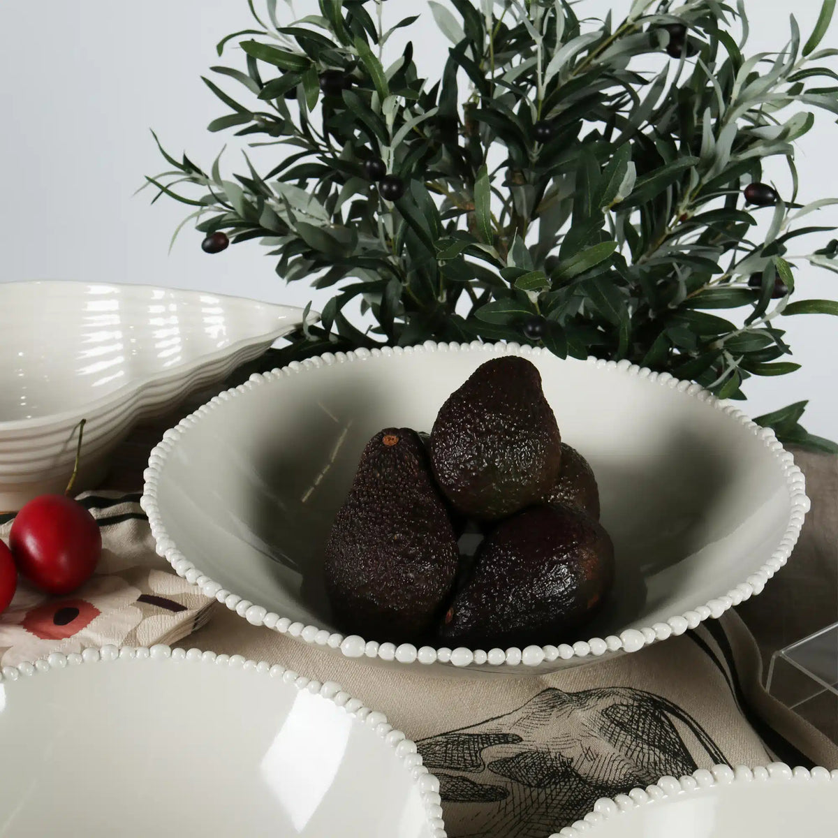 Melamine Pearl Tapered Bowl 38cm