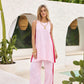 Lottie Linen Pants - Pale Pink
