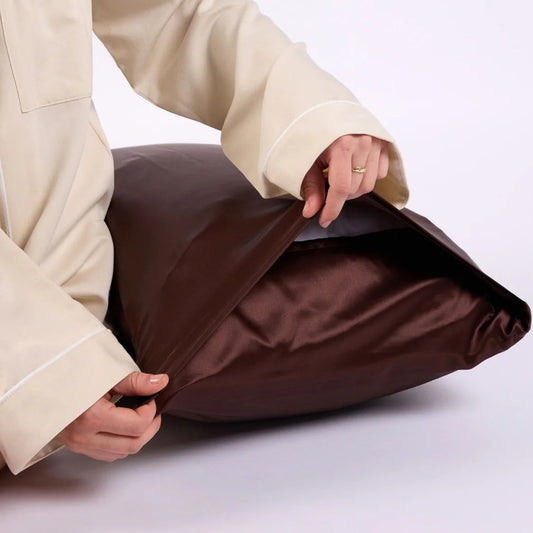 Silk Pillowcase - Cocoa