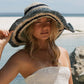 Janis Wide Brim Hat - Tide Stripe