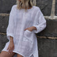 Abbey One Pocket Tunic White