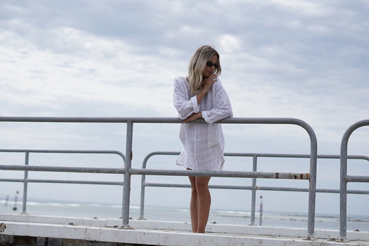 Abbey One Pocket Tunic White