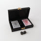 Double Card Box Brass Inlay