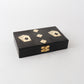 Double Card Box Brass Inlay