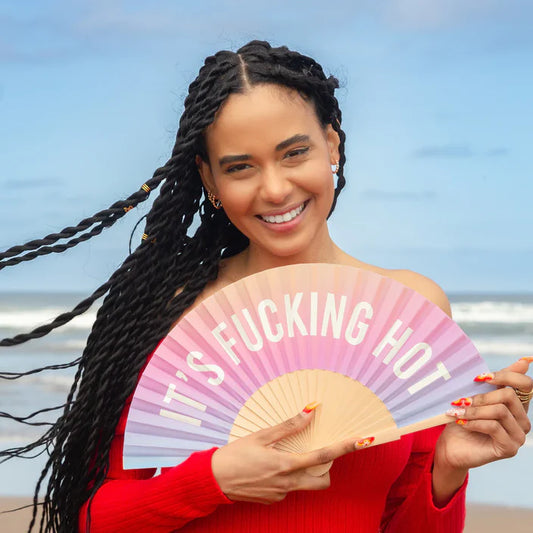 Hand Fan with Gift Box - F**cking Hot Glow in the Dark