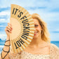 Hand Fan with Gift Box - F**cking Hot Gold