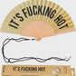 Hand Fan with Gift Box - F**cking Hot Gold