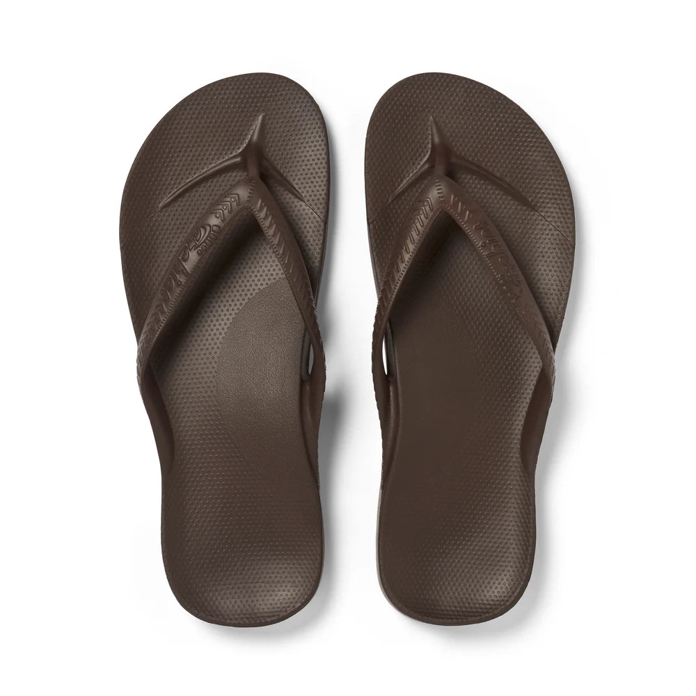 Arch Support Jandals - Brown