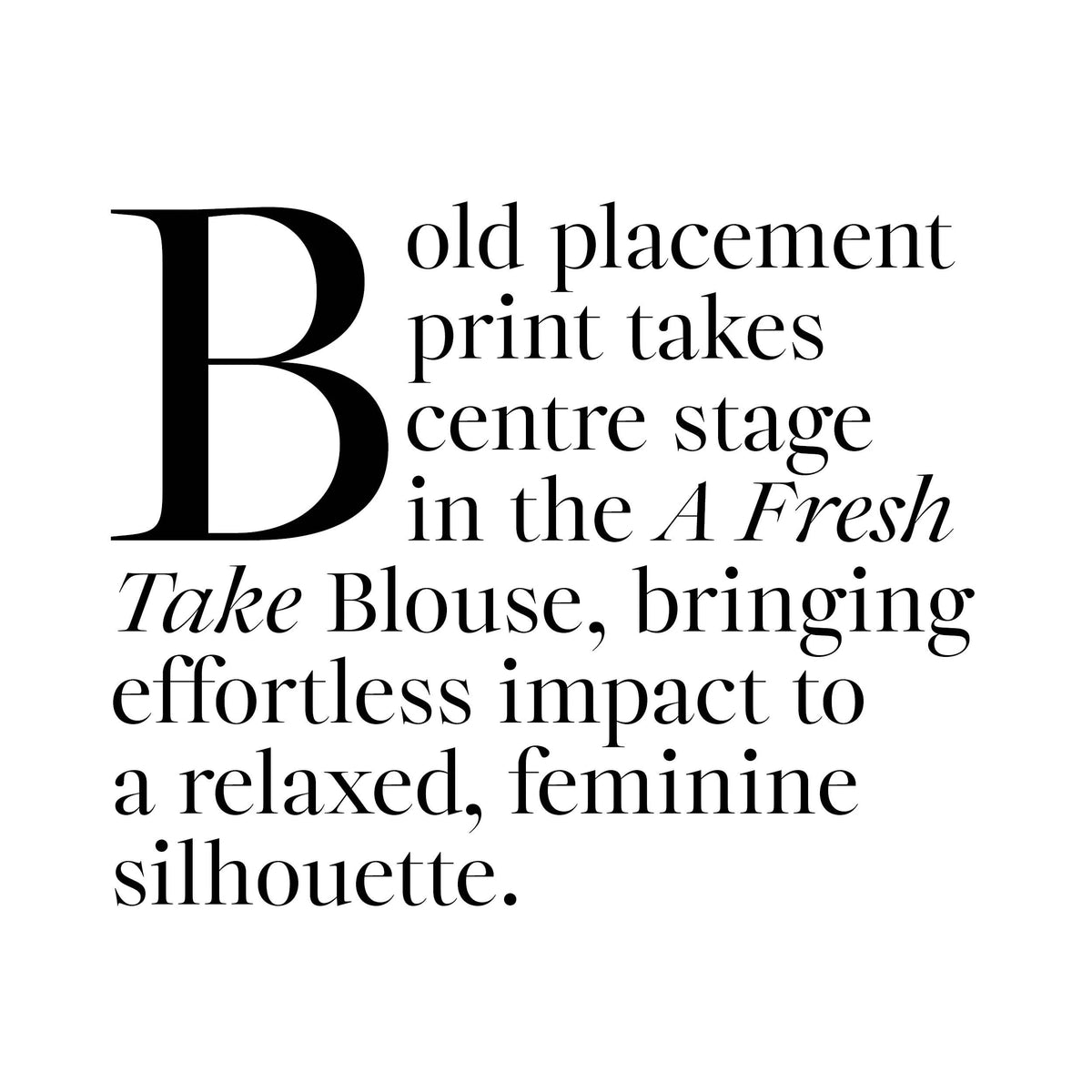 A FRESH TAKE Blouse