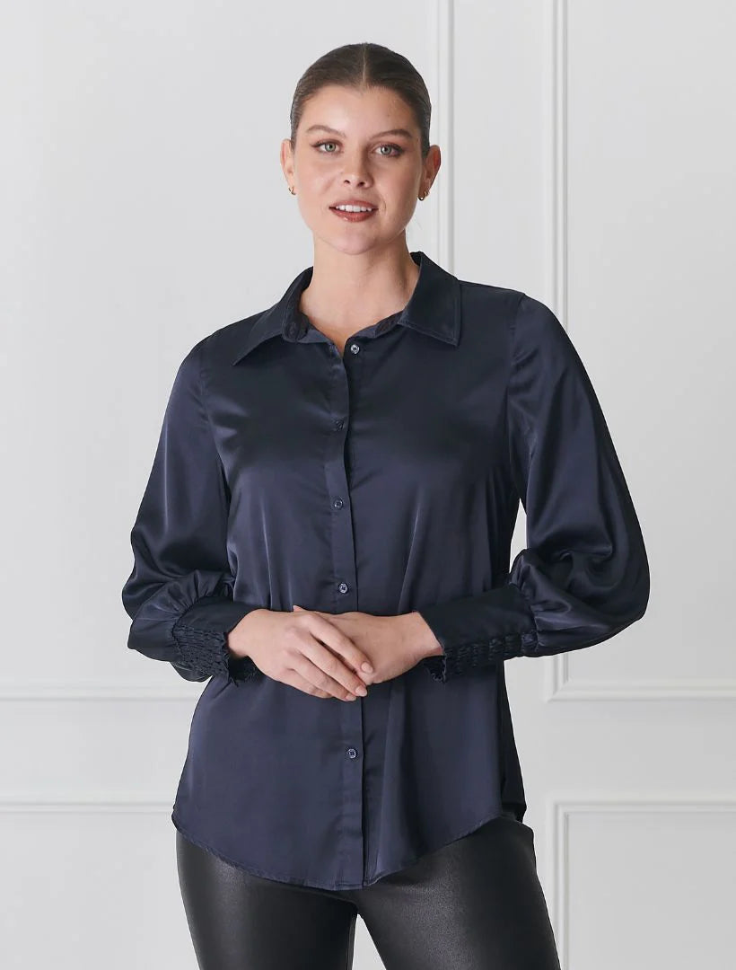 Alanis Lux Satin Shirt