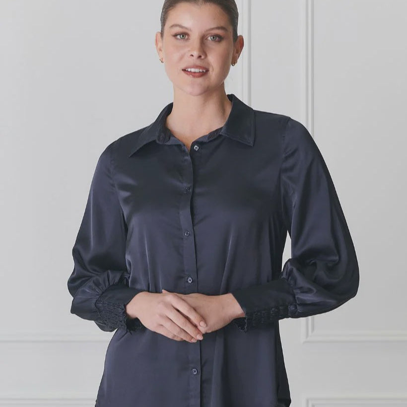Alanis Lux Satin Shirt