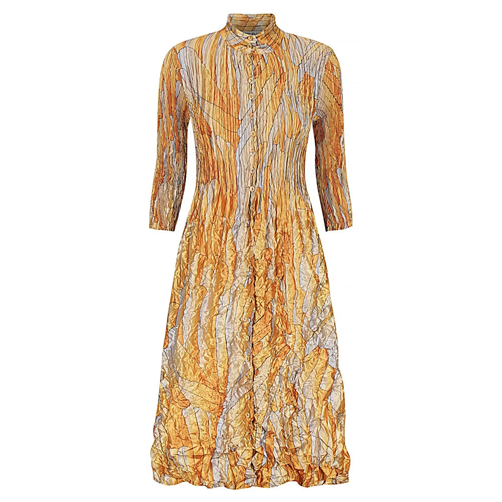 Nehru Coat Dress - Golden Feather