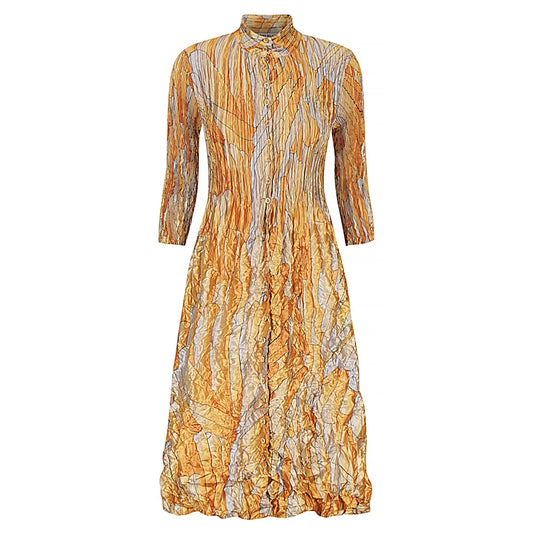 Nehru Coat Dress - Golden Feather