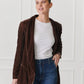 Anais Velvet Jacket Chocolate