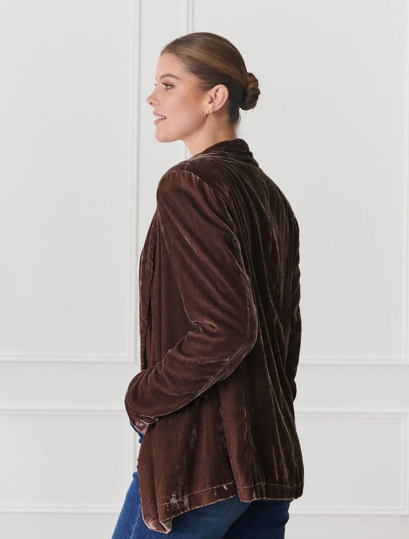 Anais Velvet Jacket Chocolate