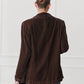 Anais Velvet Jacket Chocolate