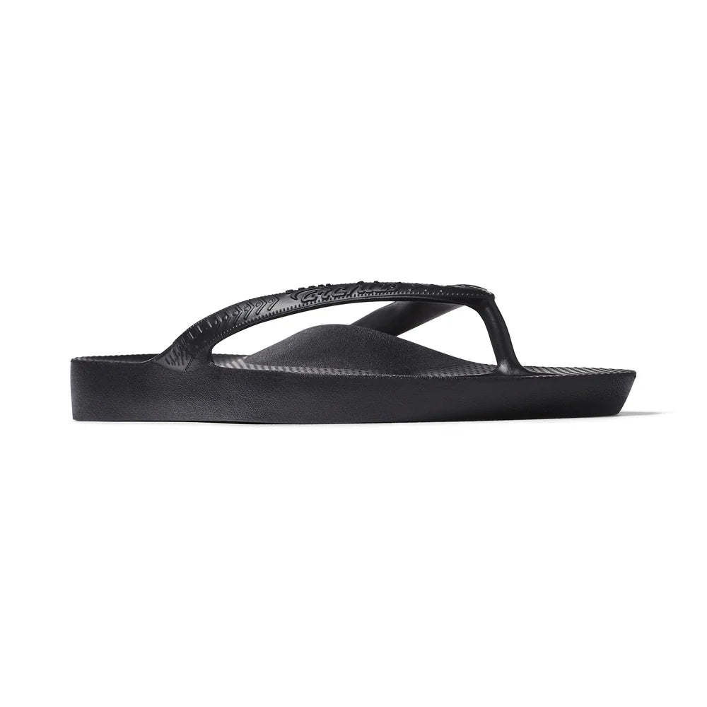 Arch Support Jandals - Black
