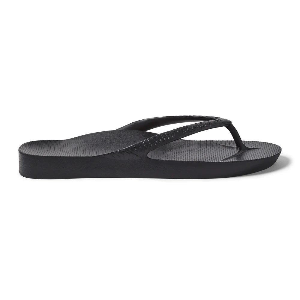 Arch Support Jandals - Black
