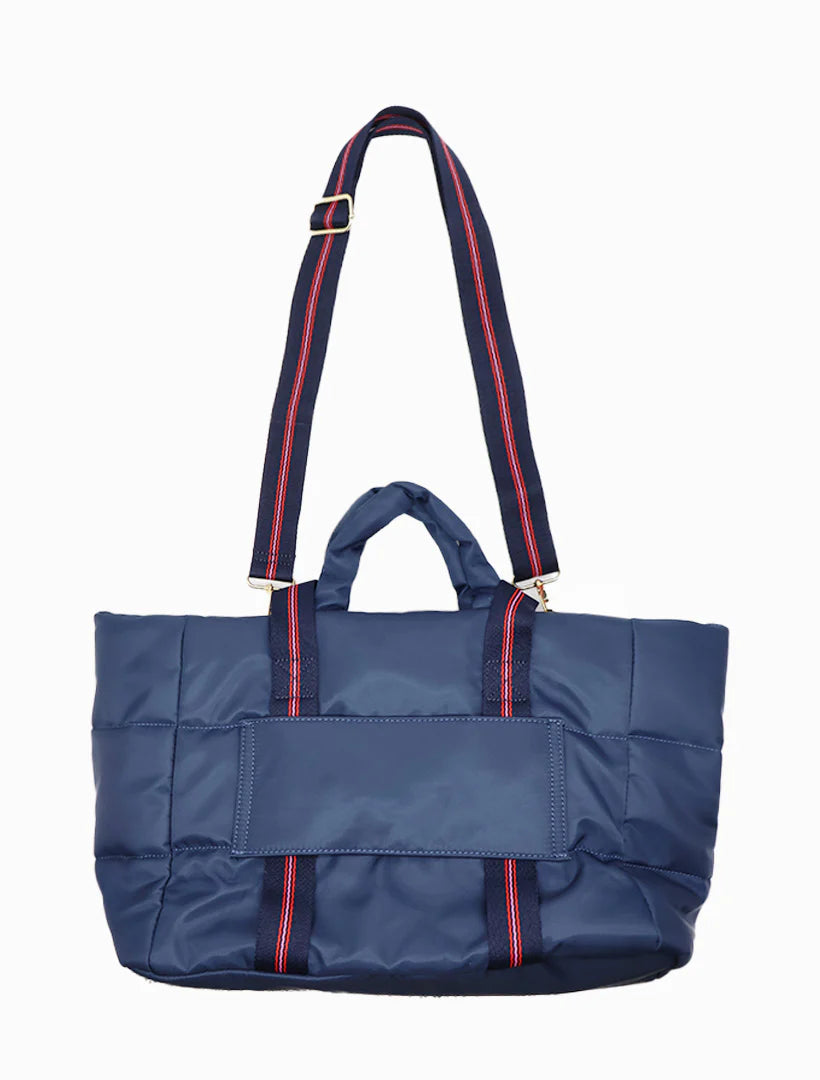 Quilted Voyager Bag - Navy