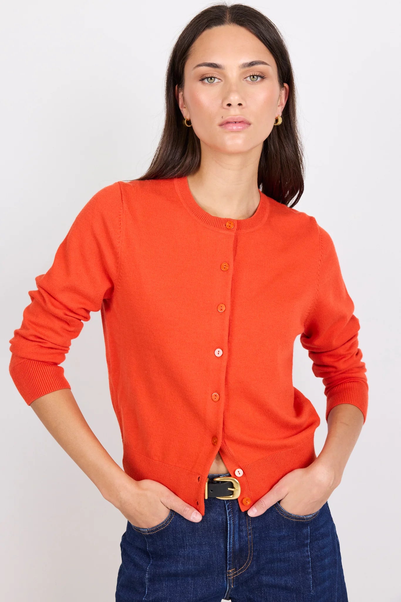 Autograph Cashmere Crewneck Cardigan