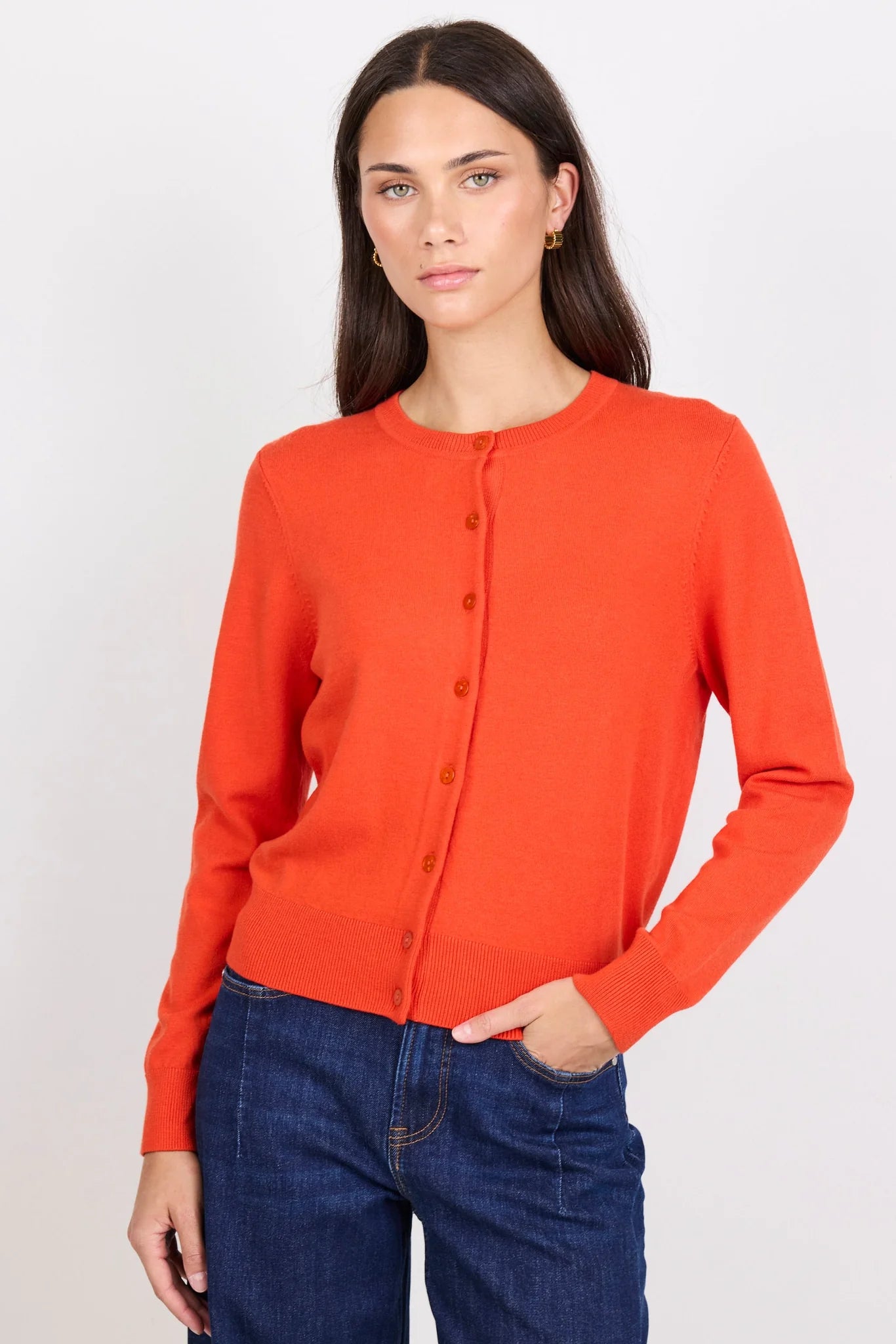 Autograph Cashmere Crewneck Cardigan