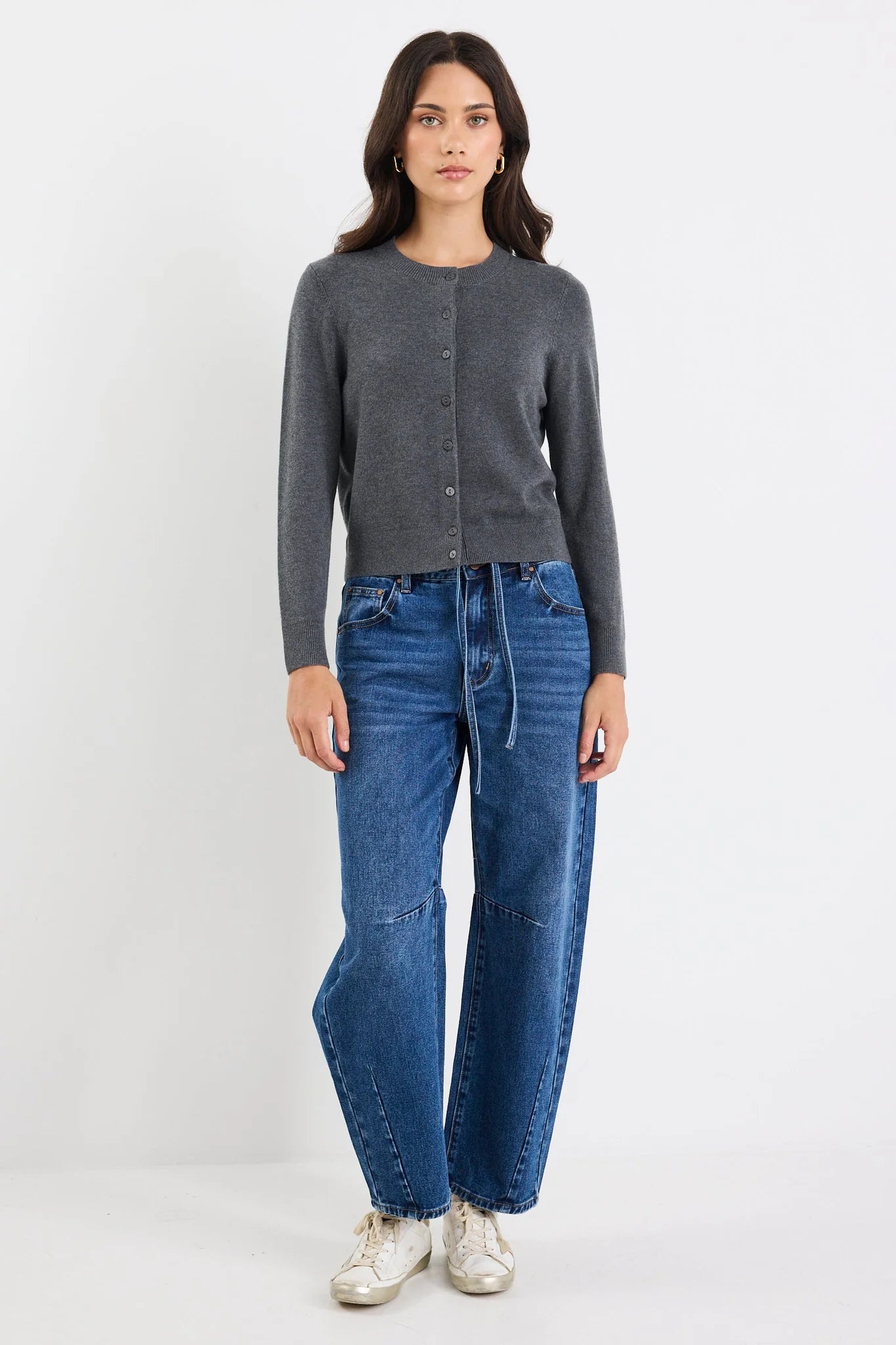Autograph Cashmere Crewneck Cardigan