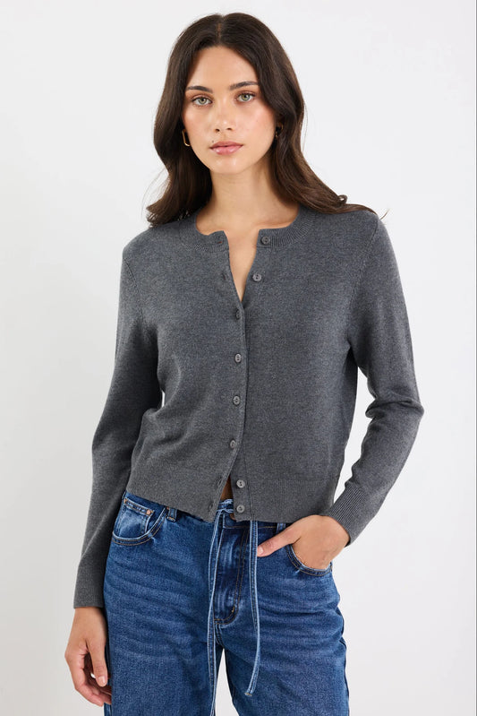 Autograph Cashmere Crewneck Cardigan