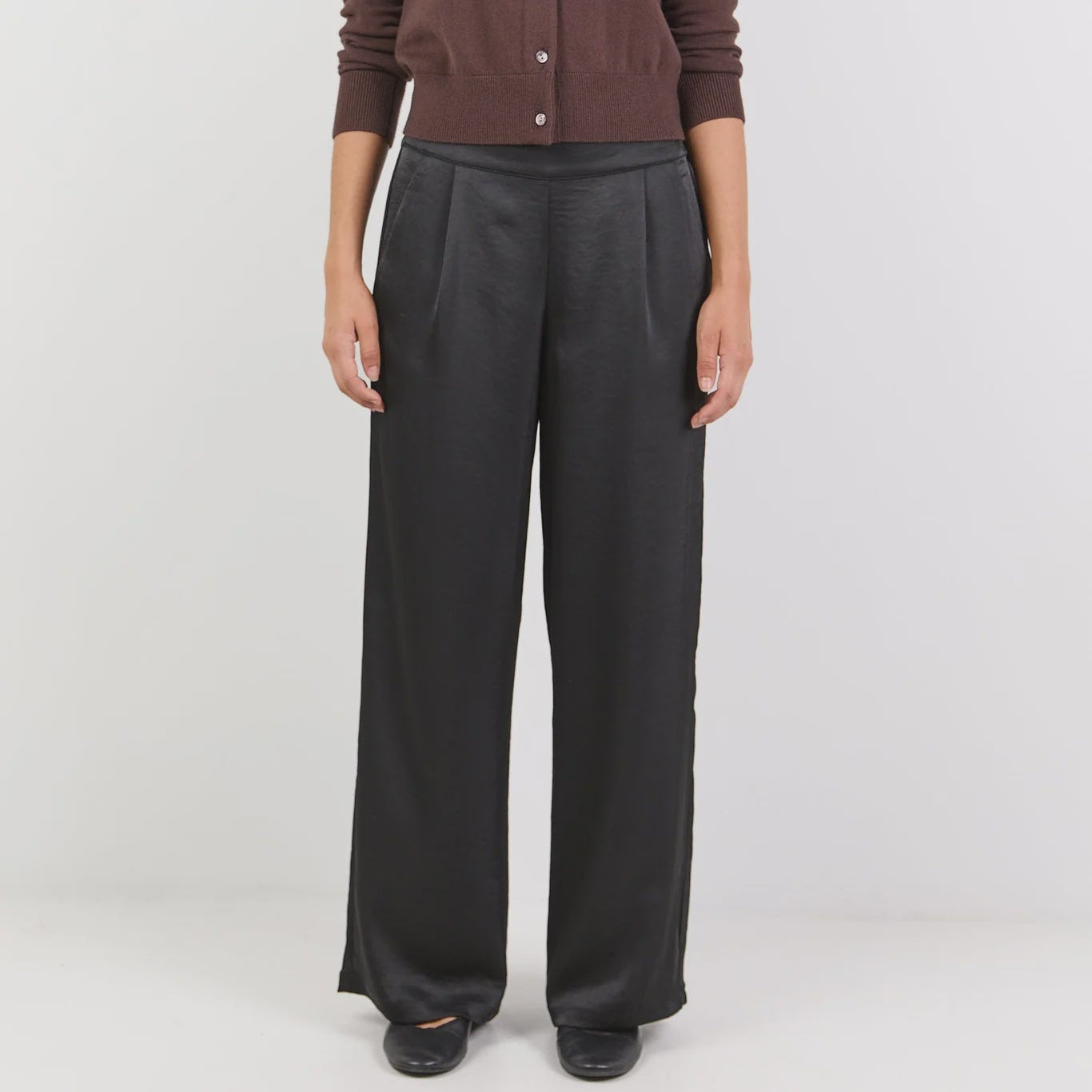 Grandeur Satin Wide Leg Pants