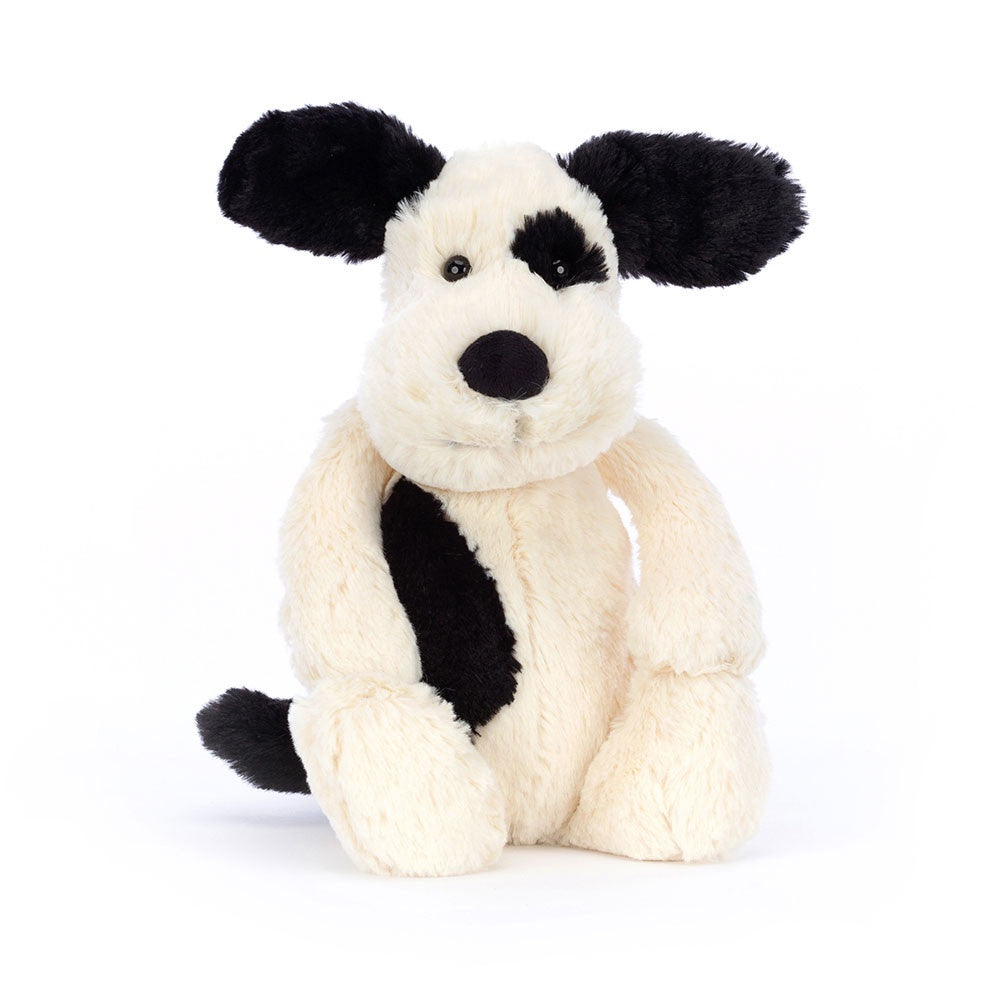 Jellycat - Bashful Puppy - Cream & Black