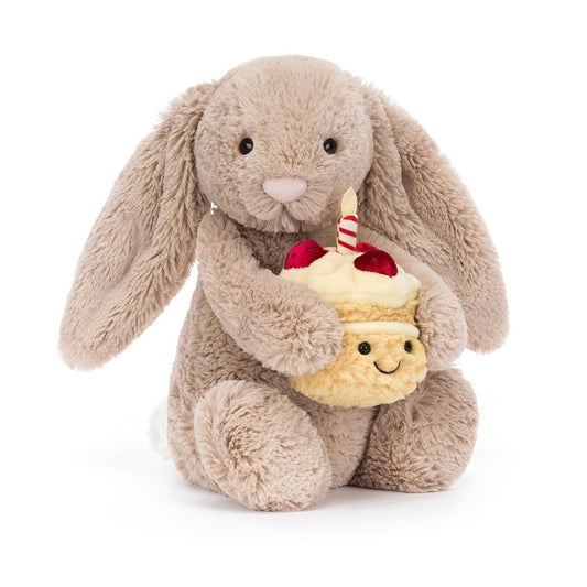 Jellycat - Bashful Beige Bunny Birthday