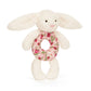 Jellycat - Blossom Bunny Ring Rattle Cherry Berry
