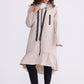 Hyacinth Raincoat - Taupe with Black