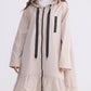 Hyacinth Raincoat - Taupe with Black