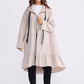 Hyacinth Raincoat - Taupe with Black