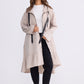 Hyacinth Raincoat - Taupe with Black
