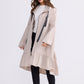 Hyacinth Raincoat - Taupe with Black
