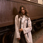 Hyacinth Raincoat - Taupe with Black