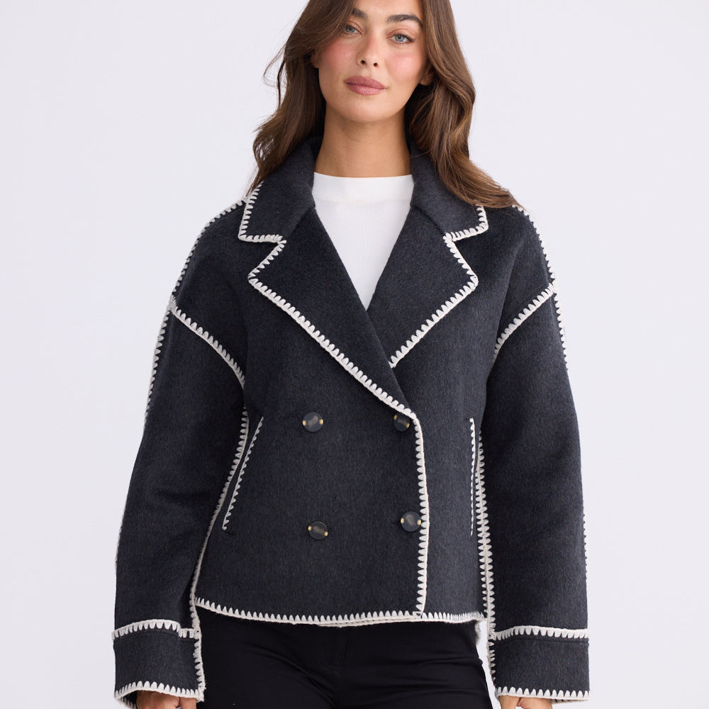 Briony Jacket - Black & White
