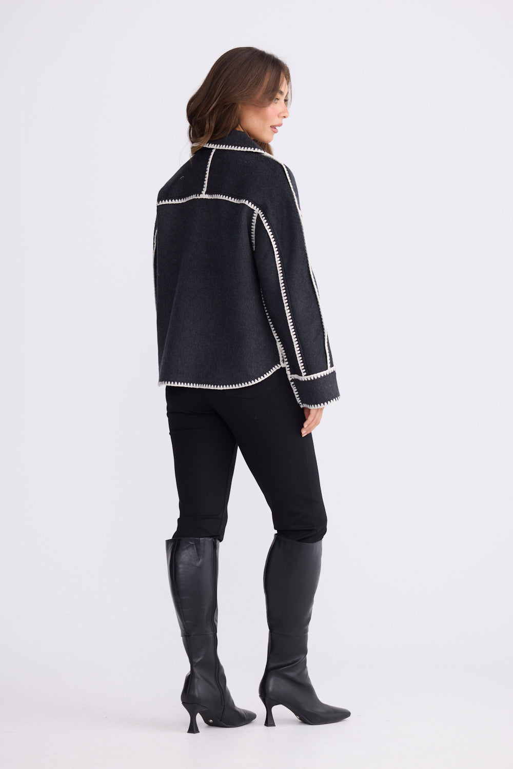 Briony Jacket - Black & White