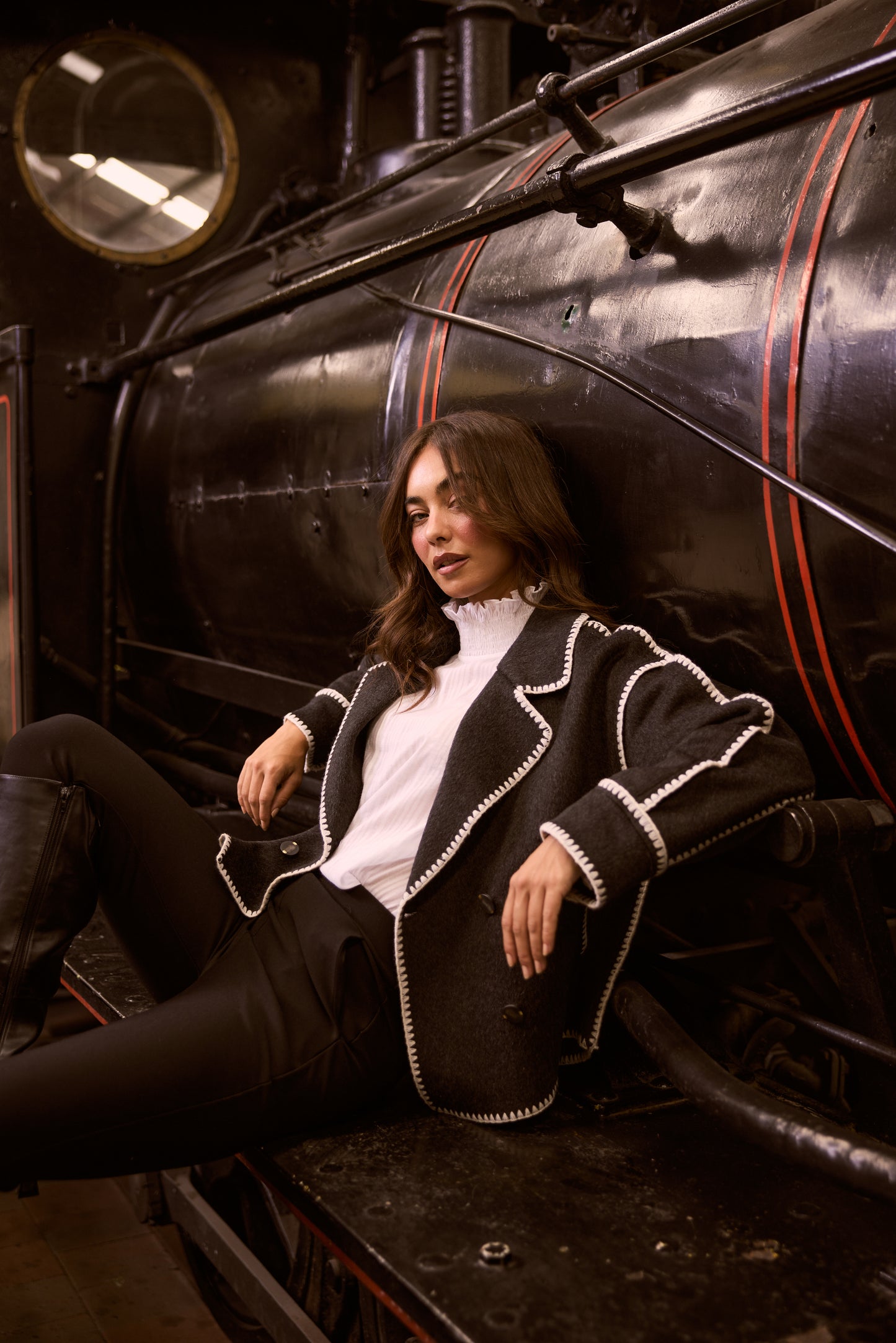Briony Jacket - Black & White